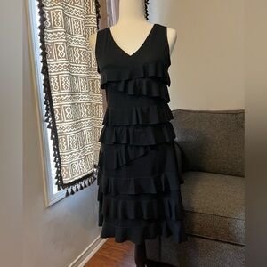 Ruffled Little Black Dress